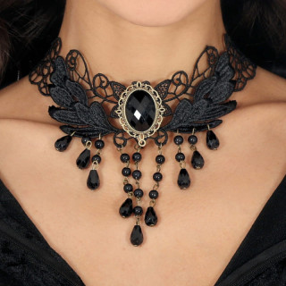 Collier ras de cou gothique - Accessoire déguisement Halloween