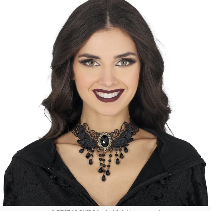 Collier ras de cou gothique - Accessoire déguisement Halloween