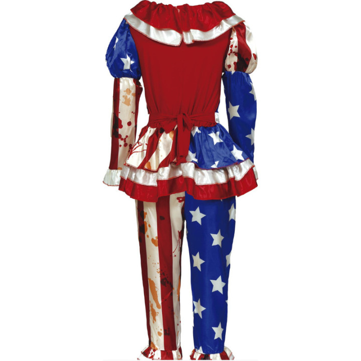 Costume clown USA - Déguisement Halloween fille