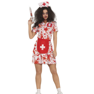 Costume infirmière ensanglantée - Déguisement Halloween fille