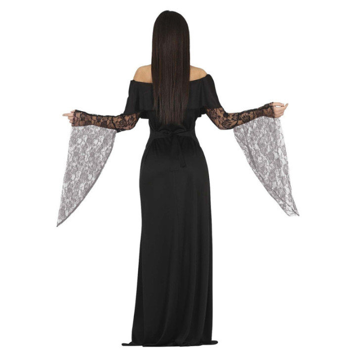 Costume Morticia dentelle - Déguisement Halloween fille