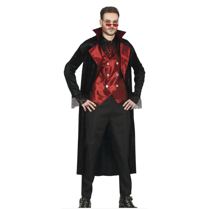 Costume vampire plastron rouge - Déguisement Halloween garçon
