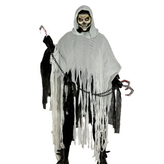 Costume homme des ténèbres blanc et gris homme L - Déguisement Halloween