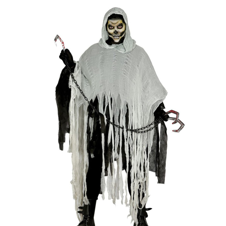 Costume homme des ténèbres blanc et gris homme L - Déguisement Halloween