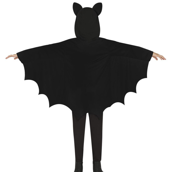 Costume chauve-souris noire enfant 7/9 ans - Déguisement Halloween mixte