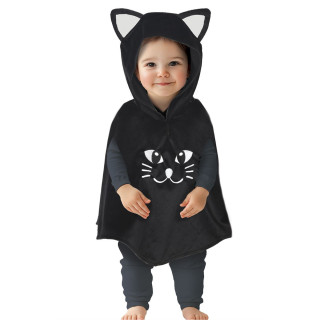 Poncho chat bébé 18/24 mois - Déguisement Halloween mixte