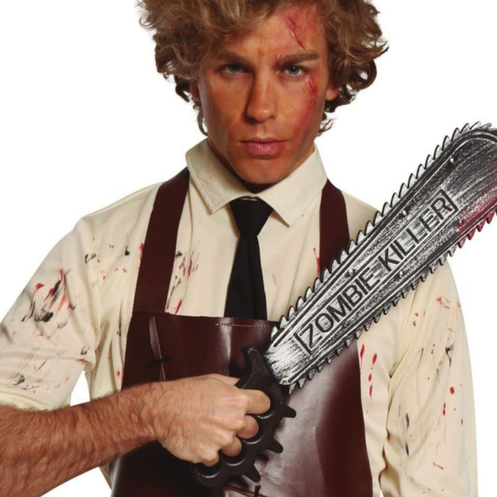 Couteau zombie killer ensanglanté 50 cm - Accessoire déguisement Halloween