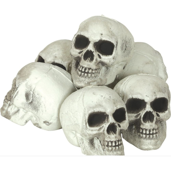Crânes 8 cm x6 - Décoration de table Halloween
