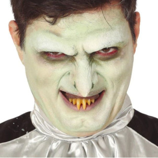 Dentier canines vampire jaunes - Accessoire déguisement Halloween