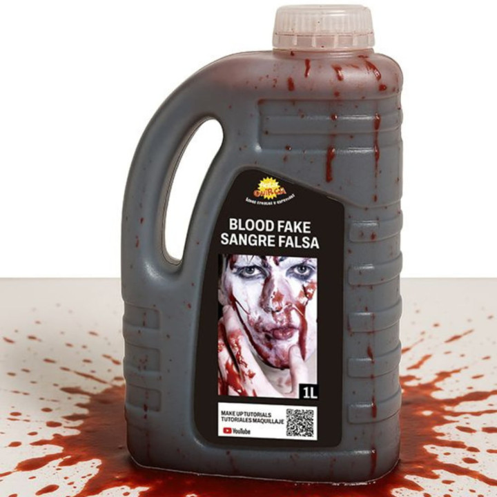 Faux sang bidon 1 L - Accessoire maquillage Halloween