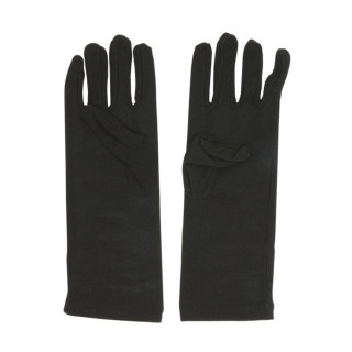 Gants courts noirs - Accessoire de déguisement
