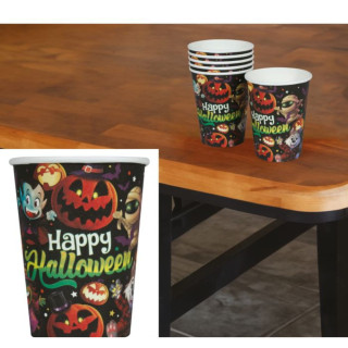 Gobelets petits monstres x6 - Vaisselle Halloween enfant