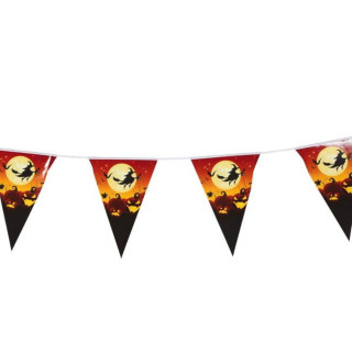 Guirlande fanion sorcière 3 m - Décoration Halloween