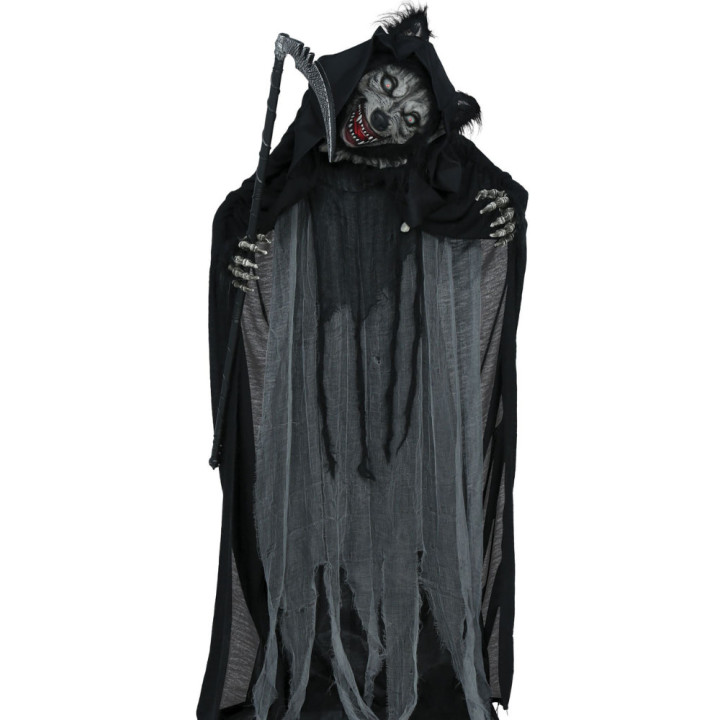 Loup-garou 175 cm animé - Décoration Halloween sonore