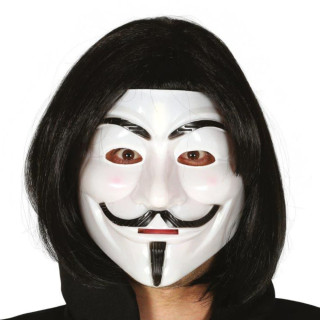 Masque rigide Anonymous - Accessoire déguisement Halloween