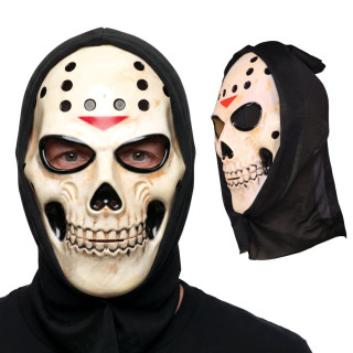 Masque rigide crâne de hockey - Accessoire déguisement Halloween