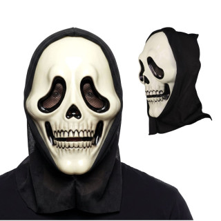 Masque rigide crâne fantôme - Accessoire déguisement Halloween