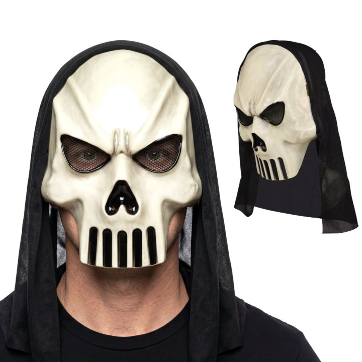 Masque rigide crâne killer - Accessoire déguisement Halloween