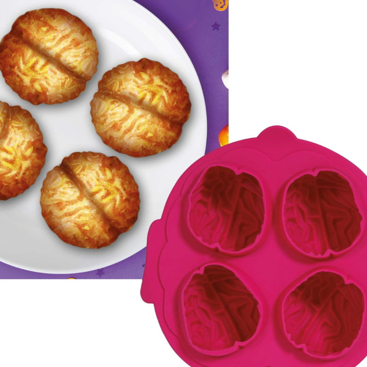Moule à gâteau cerveau Halloween - Ustensile de cuisine