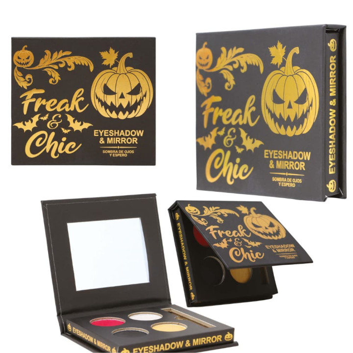 Palette fards à paupières Freak and Chic 4 couleurs - Maquillage Halloween