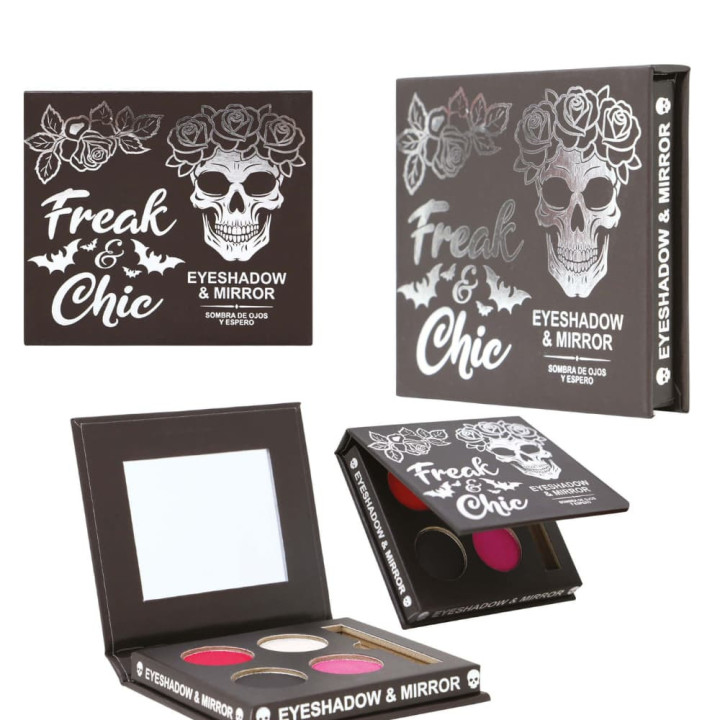 Palette fards à paupières Freak and Chic 4 couleurs - Maquillage Halloween