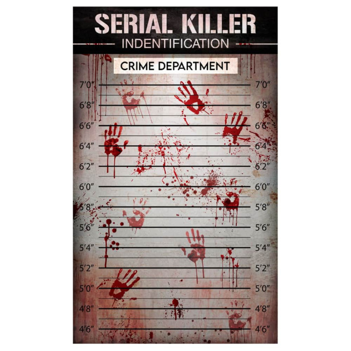 Photocall serial killer 120 x 200 cm - Décoration Halloween