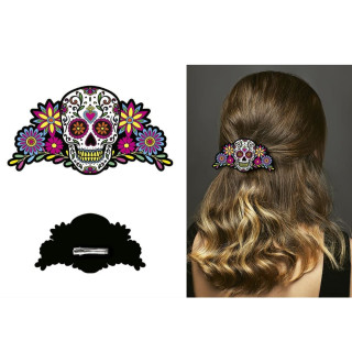 Pince à cheveux Day of Death -  Accessoire déguisement Halloween