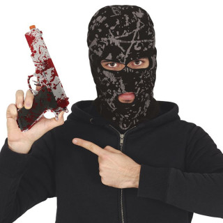 Pistolet avec sang 24 cm - Accessoire déguisement Halloween