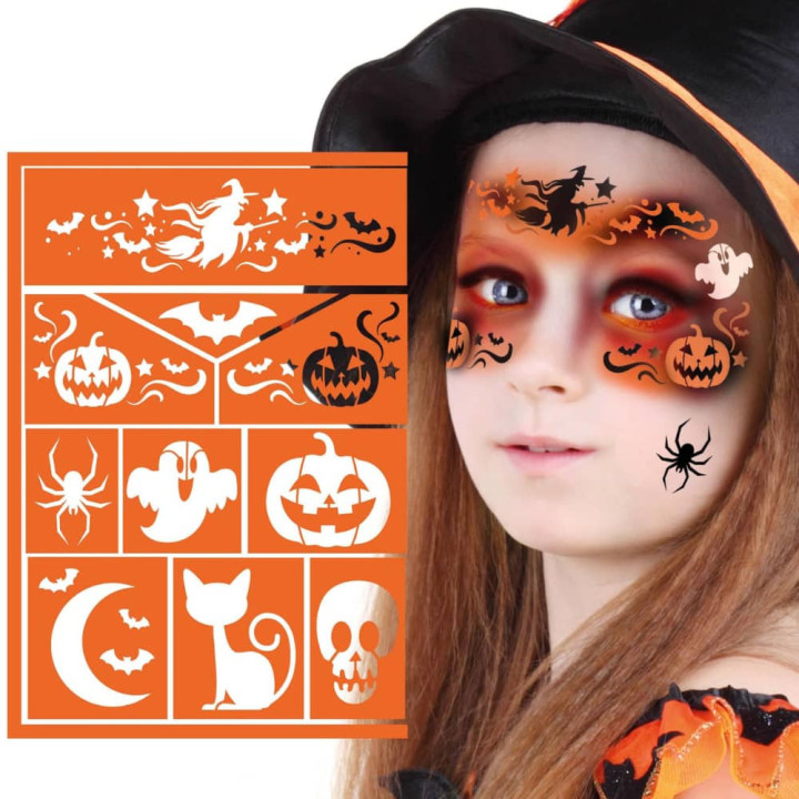 Pochoir maquillage sorcière - Accessoire maquillage Halloween