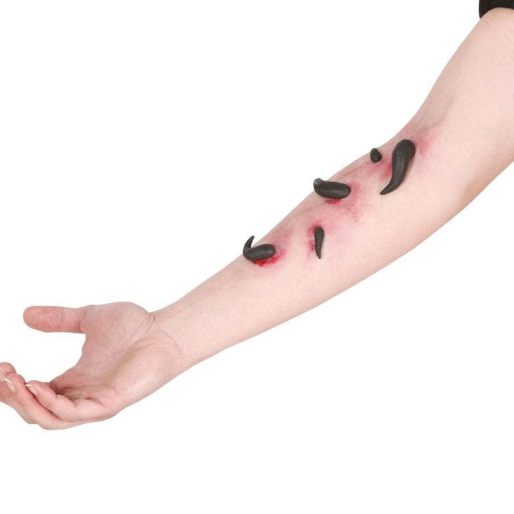 Sangsues en latex pour le corps - Accessoire maquillage Halloween