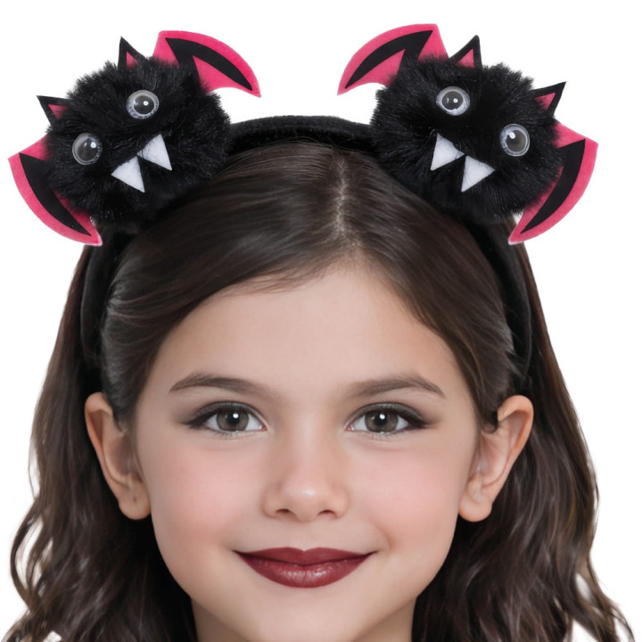 Serre-tête enfant chauve-souris - Accessoire déguisement Halloween