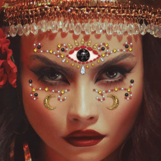 Strass visage autocollant voyante - Accessoire maquillage Halloween