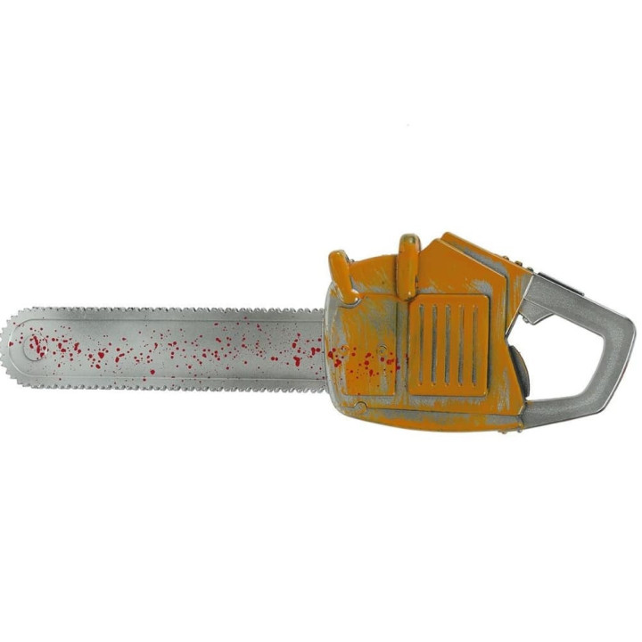 Tronçonneuse jaune 54 cm - Accessoire déguisement Halloween