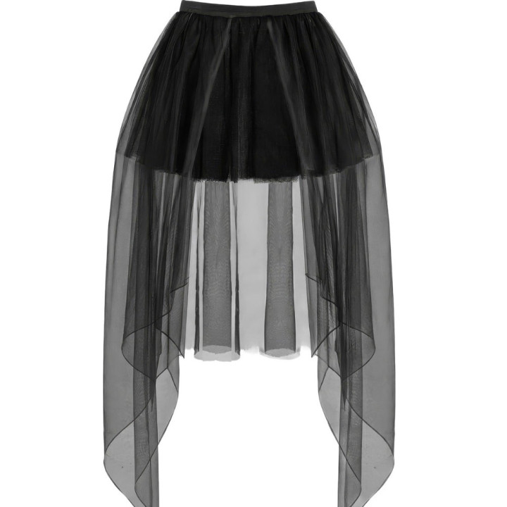Tutu long noir - Accessoire déguisement Halloween