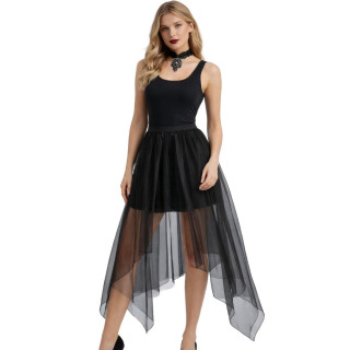 Tutu long noir - Accessoire déguisement Halloween