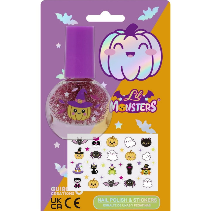 Vernis et stickers Lil Monster - Accessoire Halloween enfant