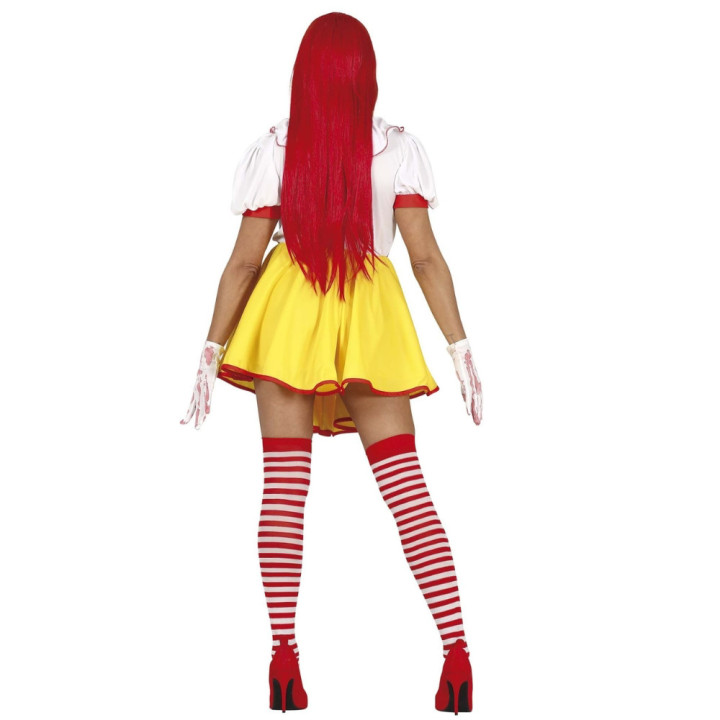 Costume clown burger ensanglanté femme - Déguisement Halloween