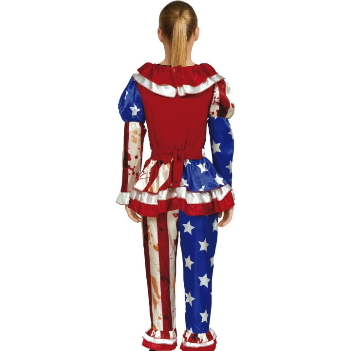 Costume clown USA femme - Déguisement Halloween