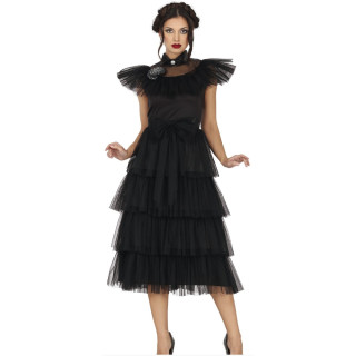 Costume Mercredi robe de bal femme - Déguisement Halloween