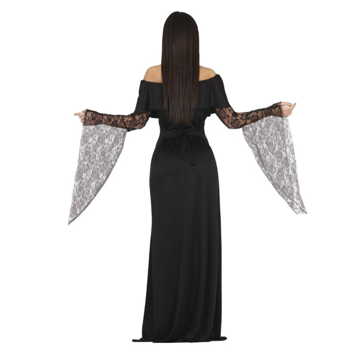 Costume Morticia dentelle femme - Déguisement Halloween