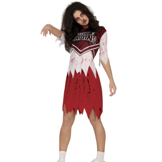 Costume pom-pom girl ensanglantée femme - Déguisement Halloween