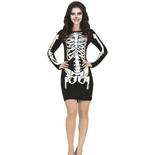 Robe squelette femme - Déguisement Halloween