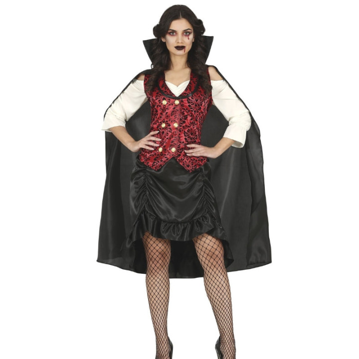Costume vampiresse robe courte baroque femme - Déguisement Halloween