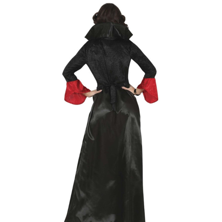 Costume vampiresse robe longue plissée femme - Déguisement Halloween