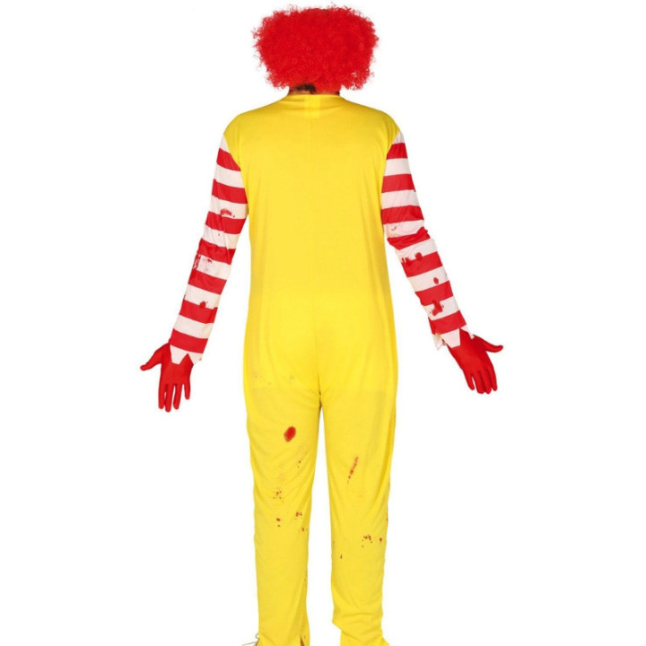 Costume clown burger ensanglanté homme - Déguisement Halloween
