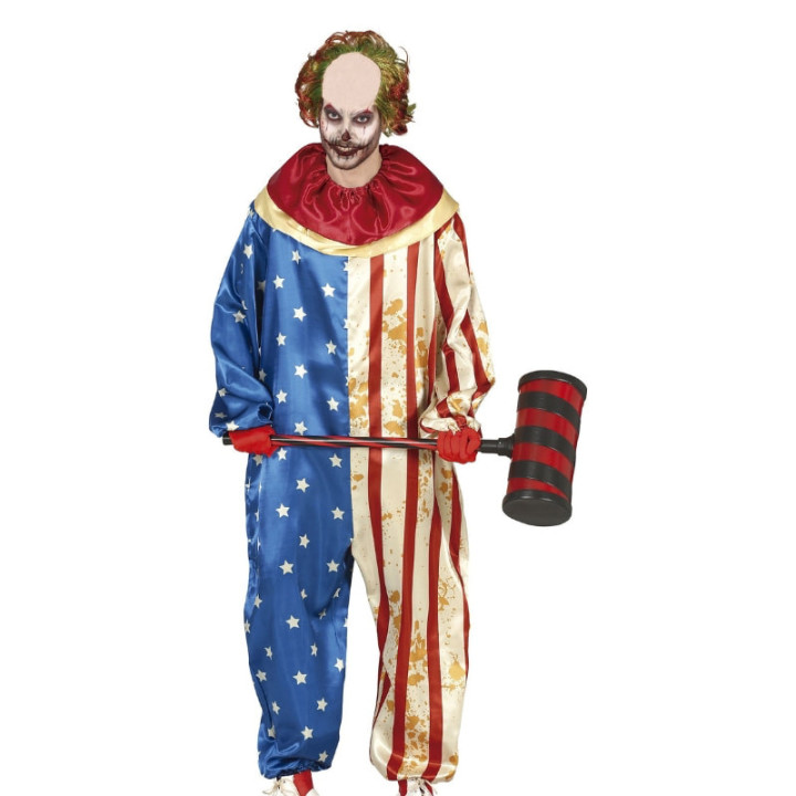 Costume clown USA homme - Déguisement Halloween