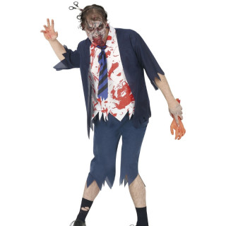 Costume écolier bleu homme - Déguisement Halloween