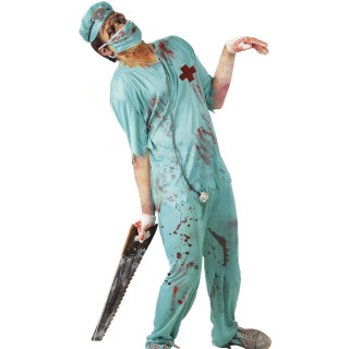 Costume infirmier ensanglanté homme - Déguisement Halloween
