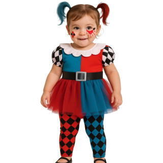 Costume Harley Quinn bébé fille - Déguisement Halloween