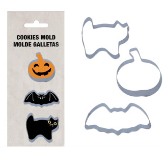 Emporte-pièces Halloween x3 - Ustensile de cuisine